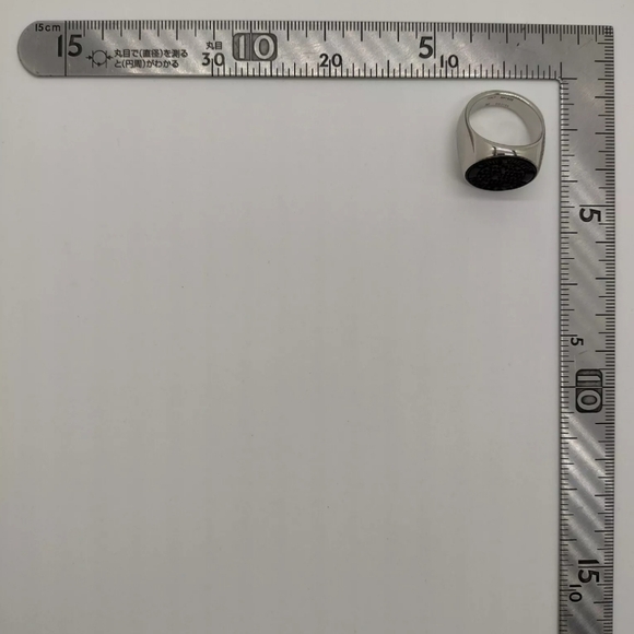 LOUIS VUITTON RING MP1802 SILVER BLACK - Picture 9 of 11